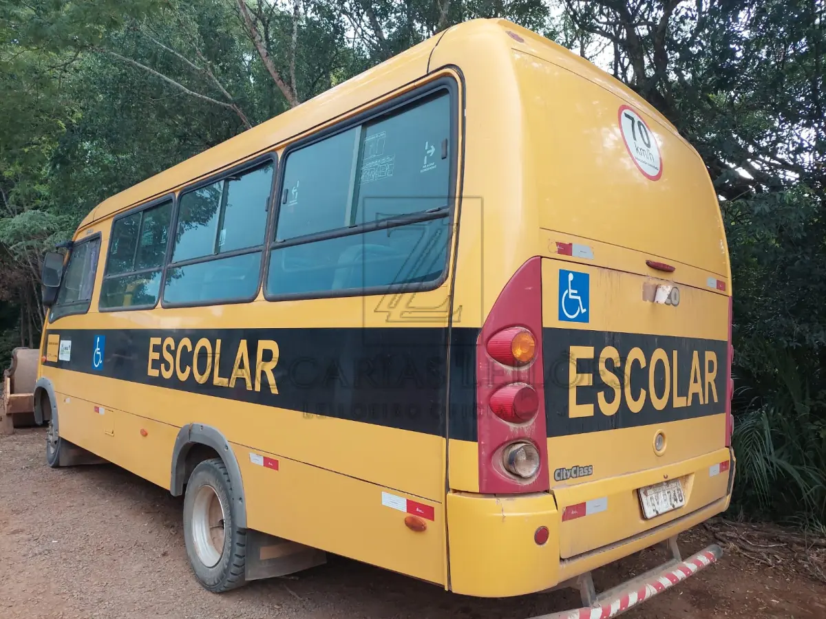LOTE 001 - Um veículo micro-ônibus da marca IVECO/CITYCLASS 70C16, ônibus para 29 passageiros, placas ISV-9748, na cor amarela, à diesel, ano/modelo 2011/2012, RENAVAM 00455032289.