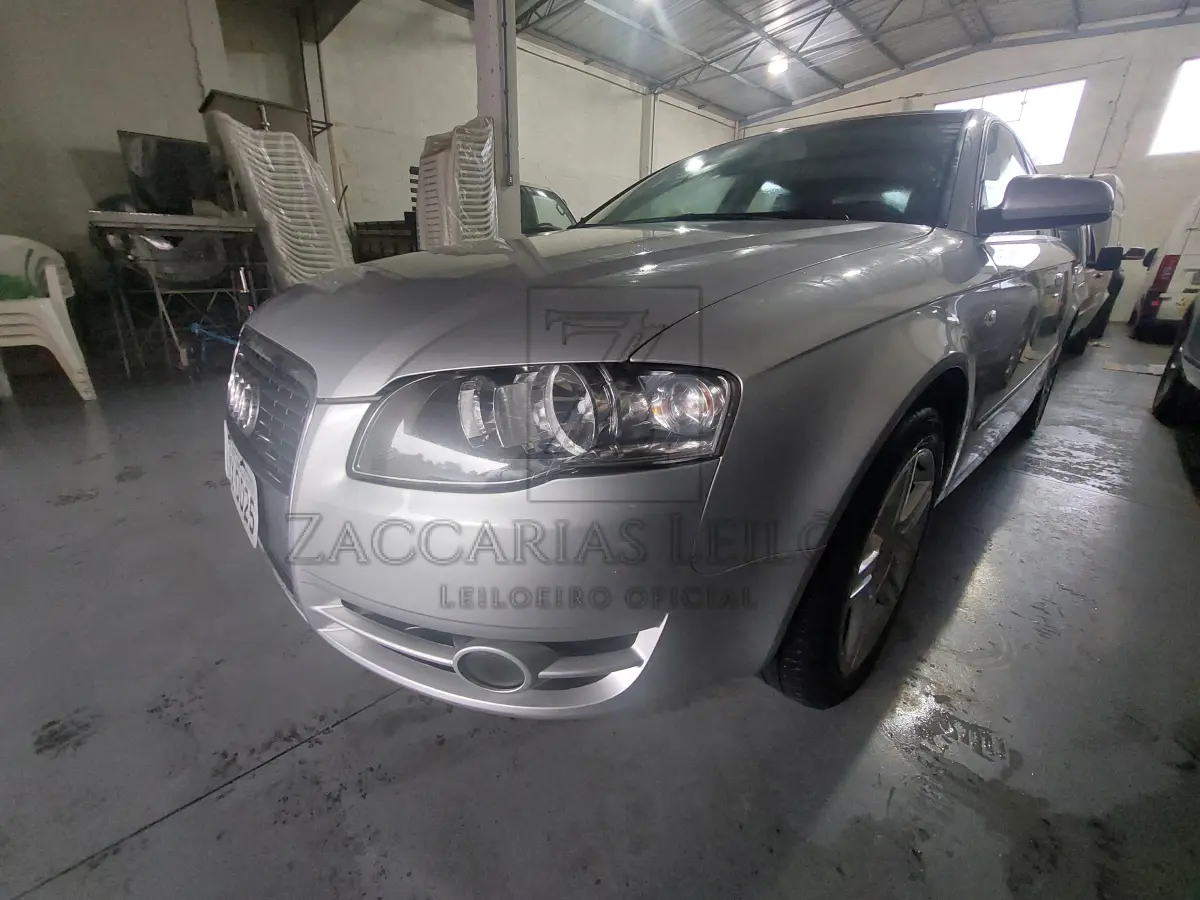 LOTE 001 - AUDI A4 1.8T, cor prata, 2007/2008, placas IXX0025, cor prata,  RENAVAM 00960529764.