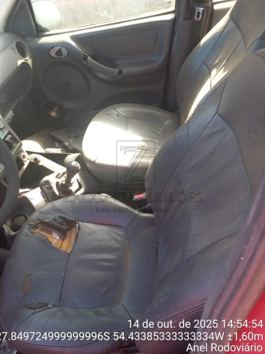 LOTE 001 - GM/CELTA 4P SPIRIT, placas AMP9102, ano/modelo: 2005/2005, na cor VERMELHA, Chassi:  9BGRX48J05G193684, RENAVAM: 00851290914.