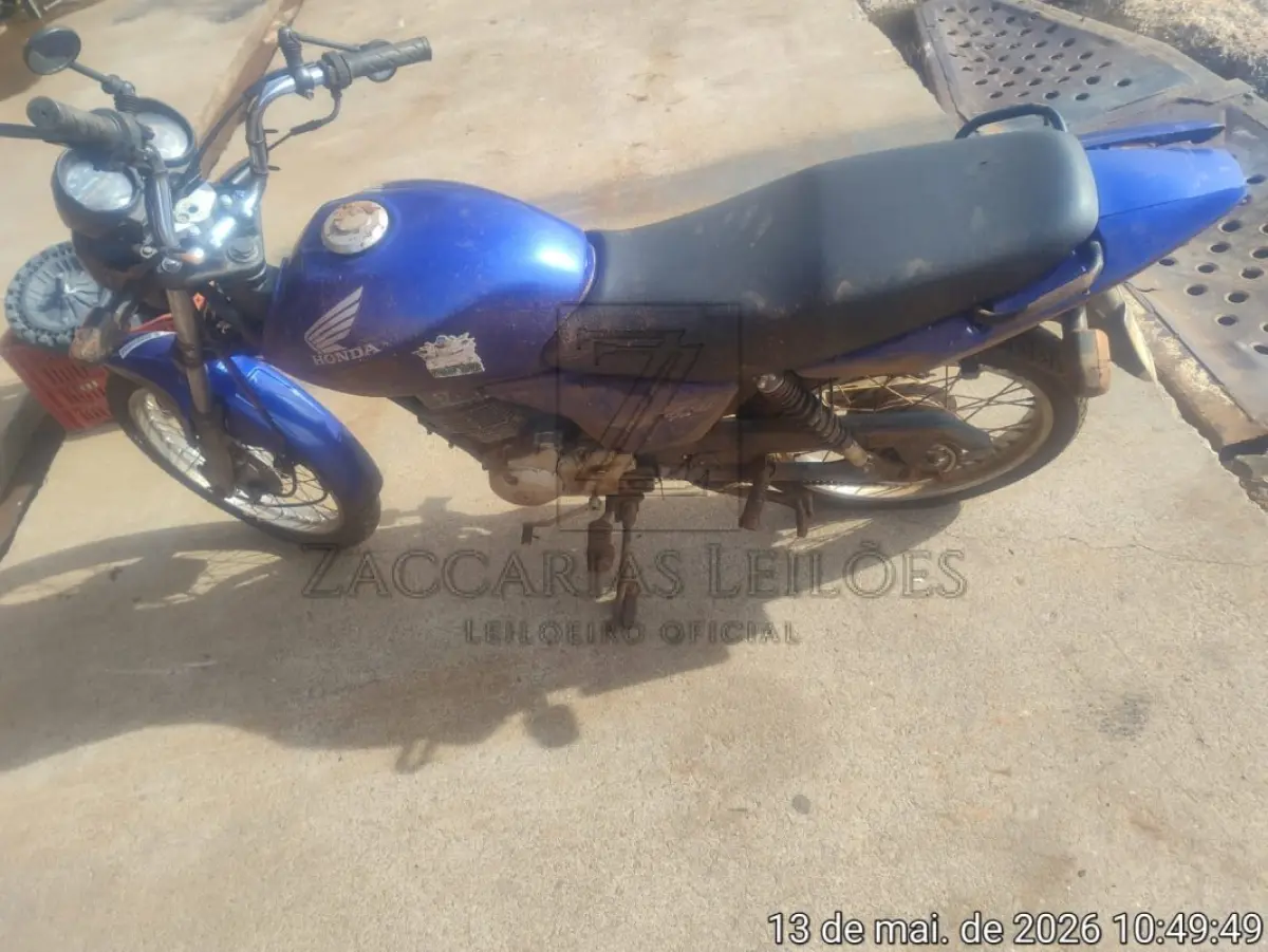 LOTE 018 - HONDA/CG 150 TITAN KS, Placa: IPJ4D46, Ano/modelo: 2008/2008 Cor: AZUL, Chassi:  9C2KC08108R331892, Motor: KC08E18331892, RENAVAM: 00116103027.