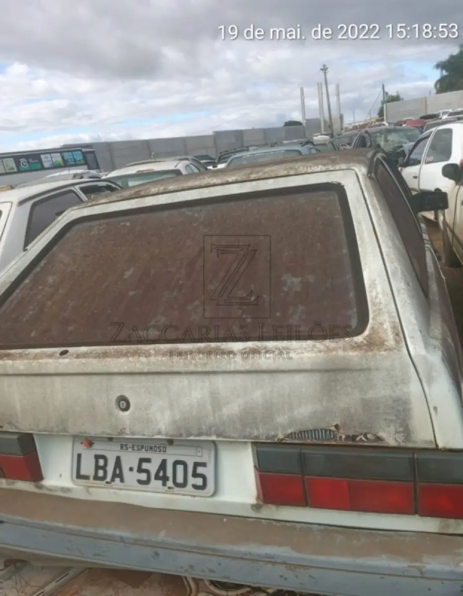 LOTE 012 - VW/GOL 1000, Placa: LBA5405, Ano/modelo: 1995/1995, Cor: BRANCA, Chassi:  9BWZZZ30ZSP129446, Motor: 151494, RENAVAM: 645508624.