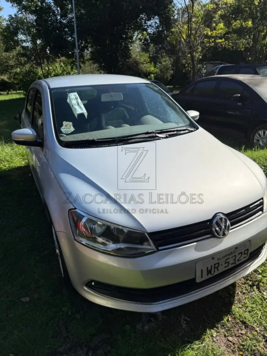 LOTE 004 - VW/GOL HL MC, Placa: IWR5329, Ano/modelo: 2015/2015, Cor: PRATA, Chassi: 9BWAB45U4GT019442, Motor: CCRU24280.