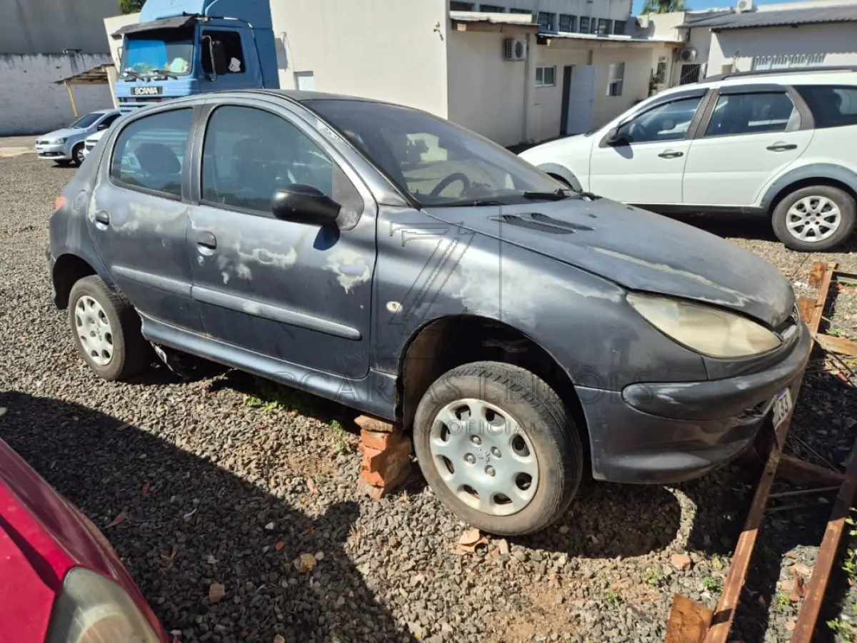 LOTE 006 - PEUGEOT/206 10 SENSAT, Placa: IMR1I33, Ano/modelo: 2005/2005, Cor: CINZA, Chassi: 9362A7LZ96B011799, Motor: 10TR01Q091815, RENAVAM: 864423004.