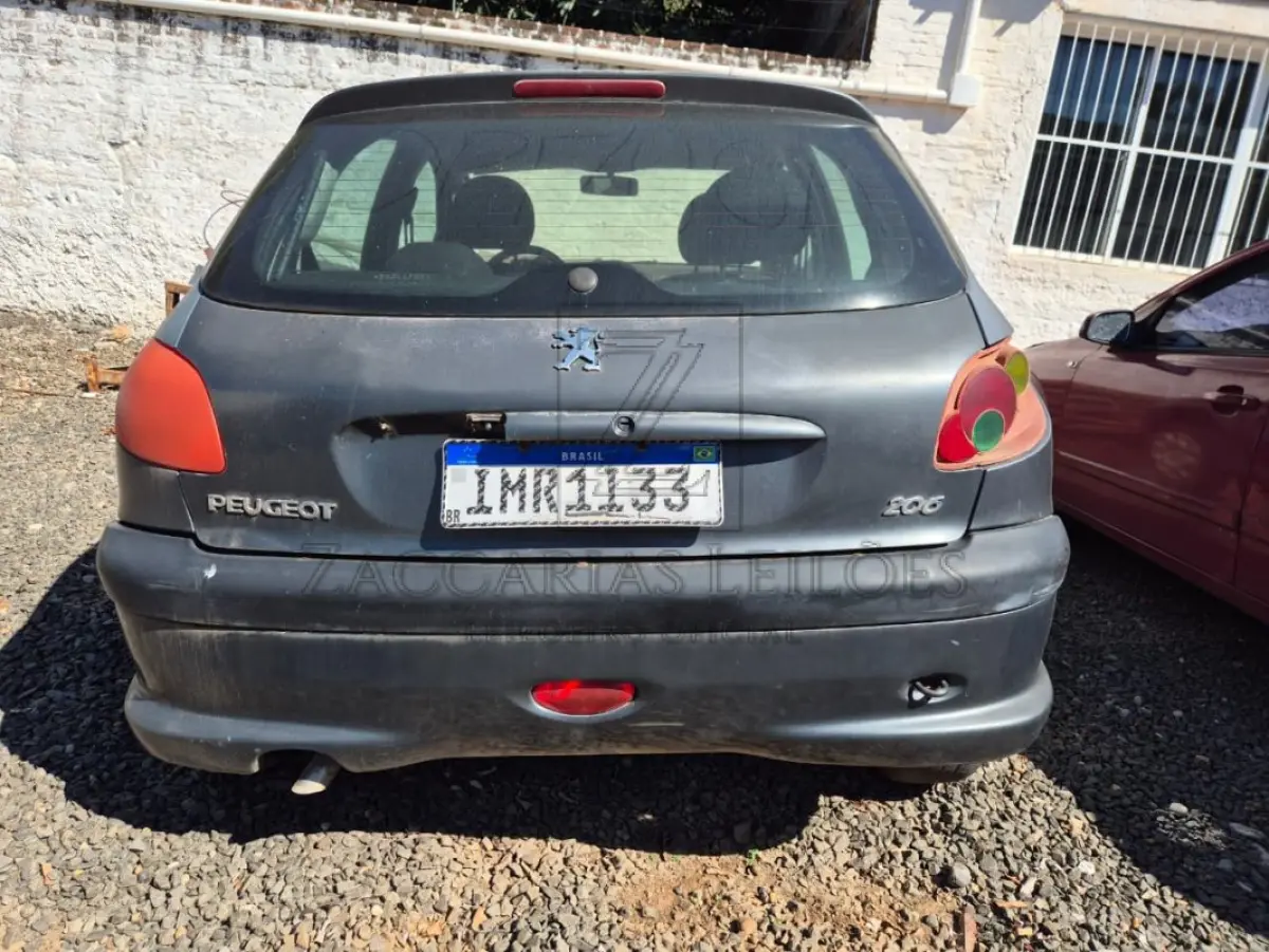 LOTE 006 - PEUGEOT/206 10 SENSAT, Placa: IMR1I33, Ano/modelo: 2005/2005, Cor: CINZA, Chassi: 9362A7LZ96B011799, Motor: 10TR01Q091815, RENAVAM: 864423004.