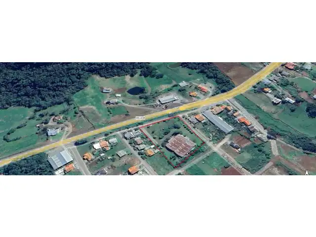 Terreno com 8.000m² e Pavilhão de 1.700m², Município do Parai RS e veículos.