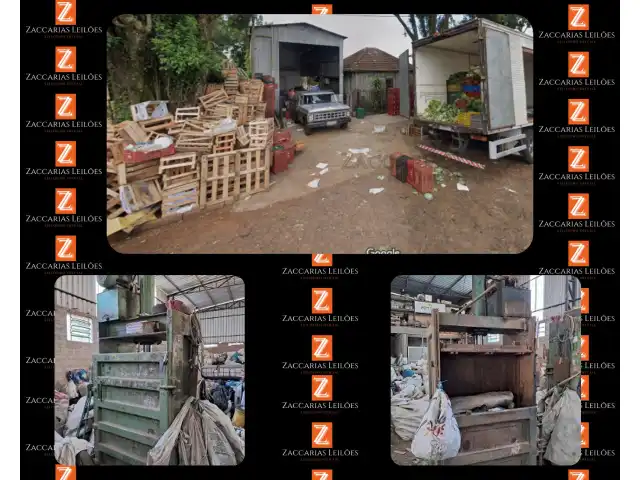 Leilão de Imóvel localizado no Municipio de Santa Rosa-RS. e Prensas para Compactação.