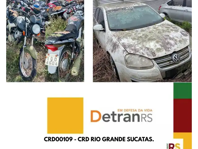LEILÃO DETRANS/RS - CRD00109 - AUTO SOCORRO ERENO - RIO GRANDE - SUCATAS.