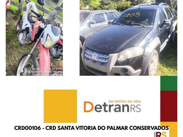 LEILÃO DETRAN/RS - CRD00106 - CORDEIRO'S SERVIÇO DE REMOÇÃO SANTA VITORIA DO PALMAR - CONSERVADOS.