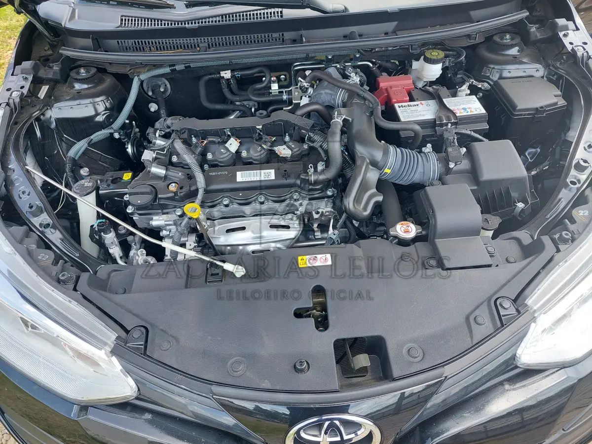 LOTE 002 - Veículo TOYOTA/YARIS SA XL15LIVE, cor PRETA, ano/modelo 2020/2021, placa JAF1D51, RENAVAM 01237967470.
