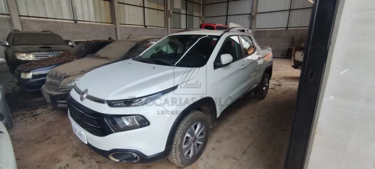 LOTE 002 - FIAT/TORO FREEDOM AT, cor branca, placa JDD2803, gasolina, ano 2017, modelo 2018, RENAVAM 1135218266.