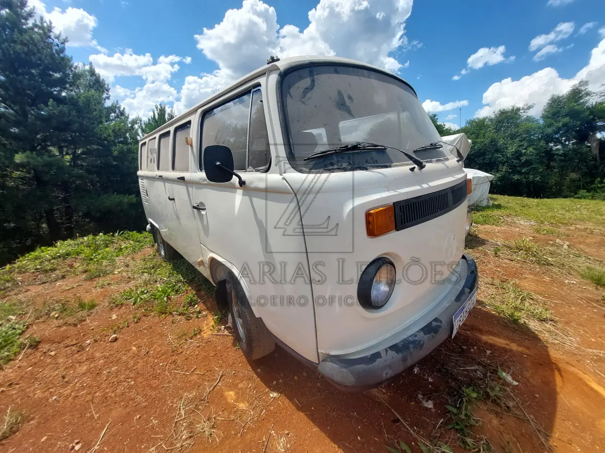LOTE 014 - Uma camionete da marca  VW/KOMBI, placas IBI6G24, na cor branca, ano/modelo 1993/1994, RENAVAM 616224125, à gasolina.