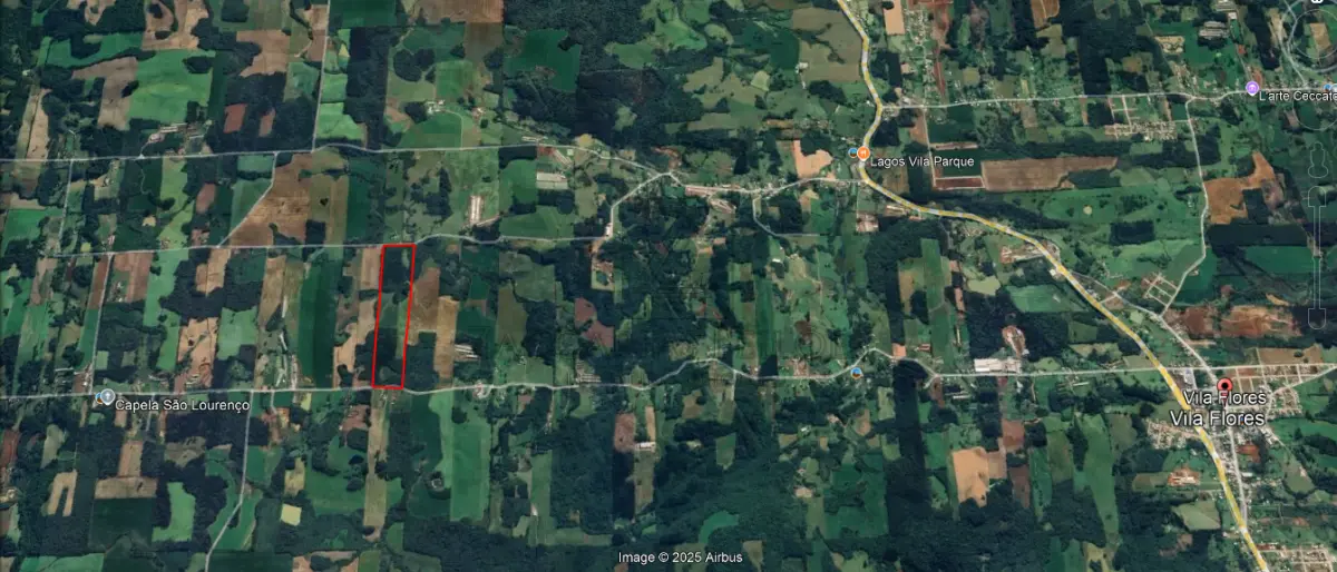 LOTE 001 - IMÓVEL: Parte do lote rural nº 65 da Linha Conde de Porto Alegre, no Município de  Veranópolis/RS, com a área de 75,625,00m² de terras sem benfeitorias, com as seguintes  confrontações: ao norte, com o travessão de fundos da Linha David Canabarro; ao sul, com o travessão de  frente da Linha Conde de Porto Alegre; ao leste, com terras do mesmo lote nº 65, que coube a Honorino  Ricardo Antonioli, e ao oeste, com terras do mesmo lote nº 65, que coube a Avelino Luiz Antonioli.  MATRÍCULA Nº 30.944, do R.I. da comarca de Veranópolis/RS