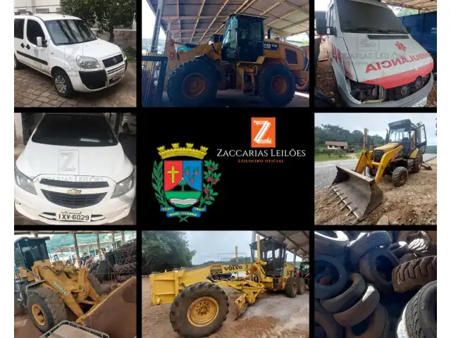 Excelente Leilão de Maquinas pesadas, veículos, peças diversas e sucatas  da Prefeitura de Nova Bassano RS.