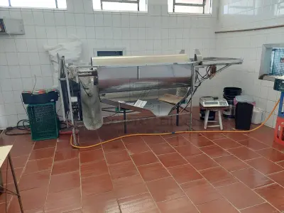 Uma Desengaçadeira de grãos, em bom estado.