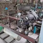 UM COMPRESSOR PARA  RESFRIAMENTO, SABROE, MODELO CMO 14, ANO 1992, Nº DE SÉRIE 14508, COMPLETO, COM CASA DE  FORÇA/COMANDO E CILINDROS ACOPLADOS, EM BOM ESTADO DE CONSERVAÇÃO E FUNCIONAMENTO.