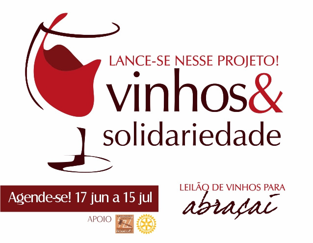 LEILÃO DE VINHOS PARA ABRAÇAI