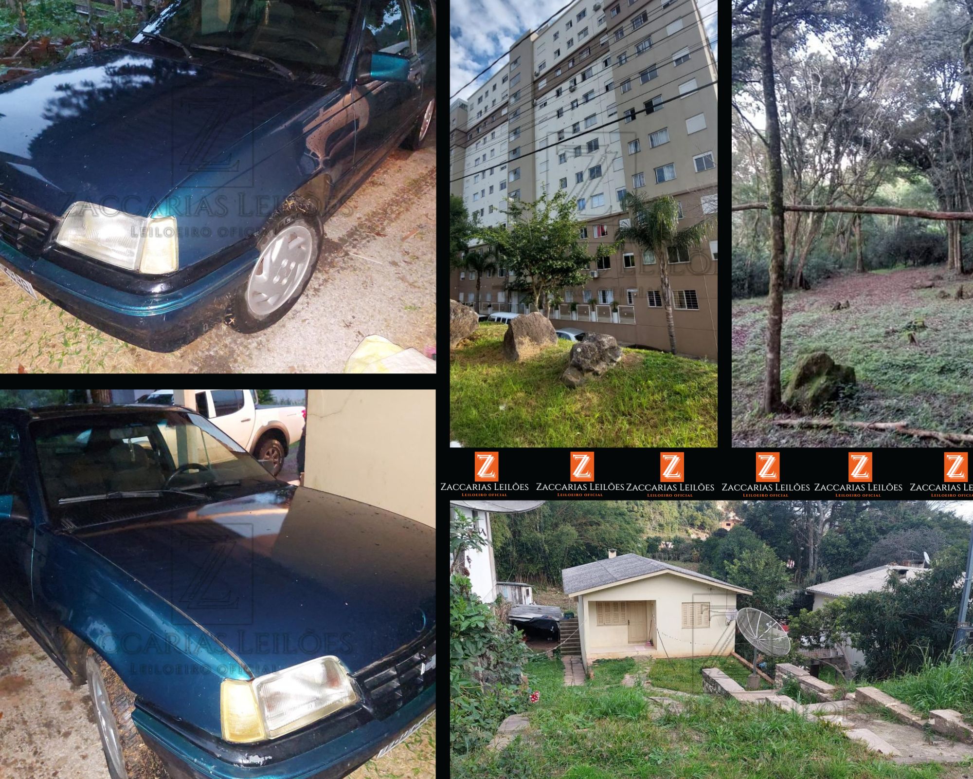 Leilão de uma casa, um apartamento e veículos.