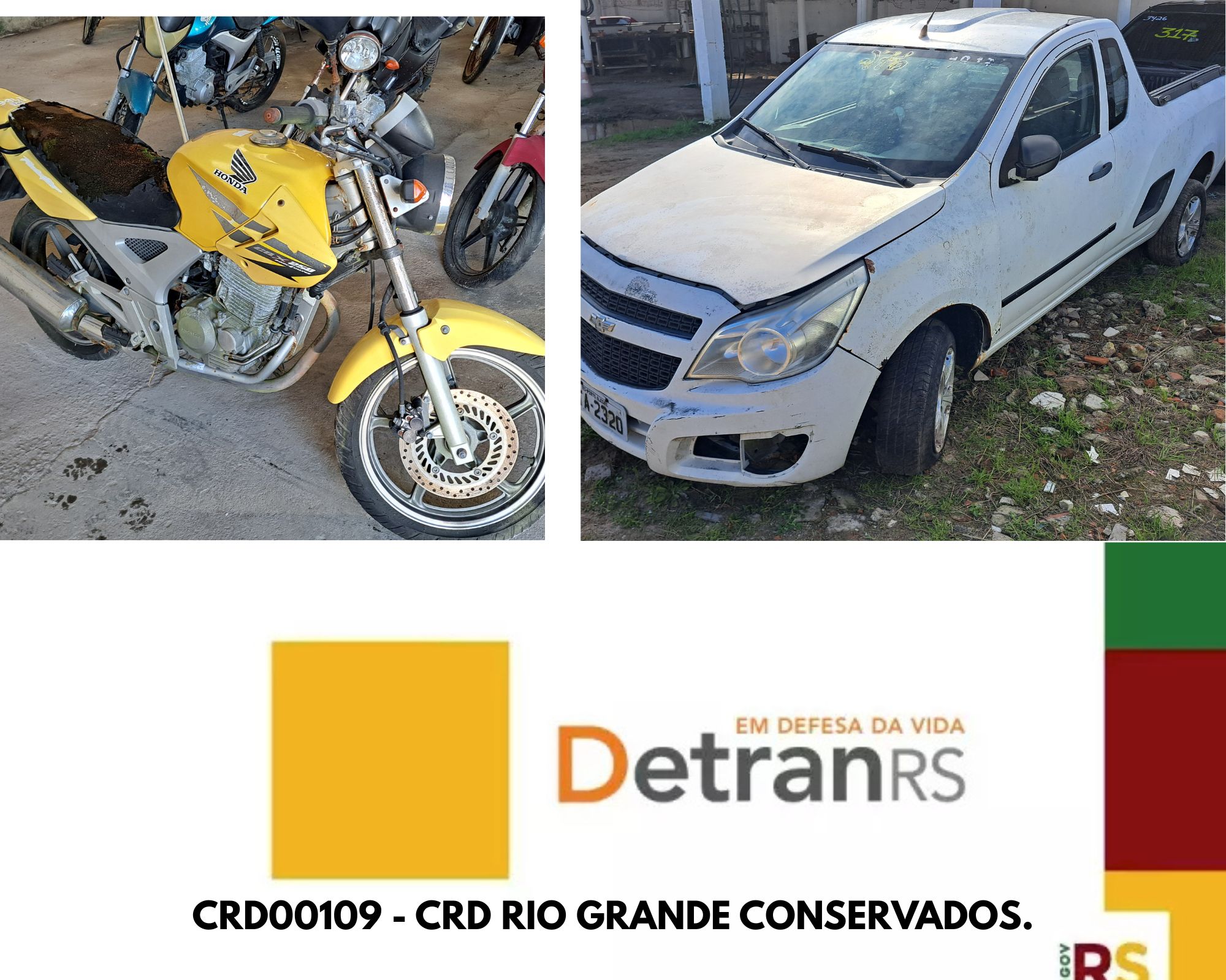 LEILÃO DETRANS/RS - CRD00109 - AUTO SOCORRO ERENO - RIO GRANDE - CONSERVADOS.