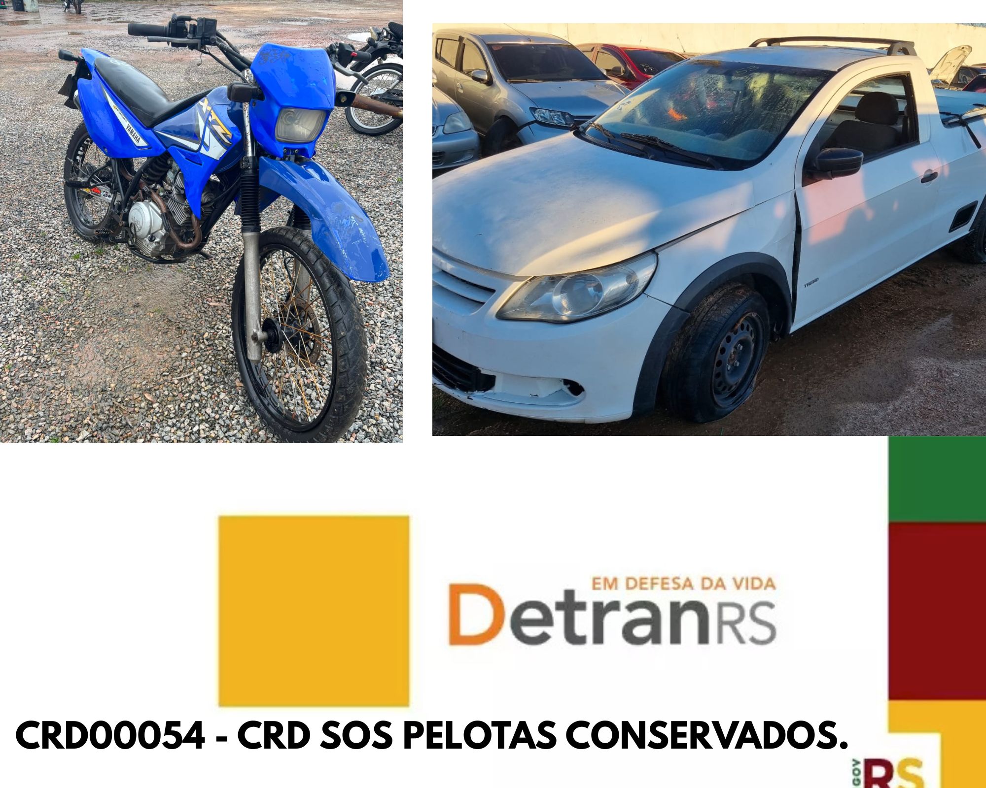 LEILÃO DETRAN/RS CRD00054 - SOS PELOTAS -CONSERVADOS.
